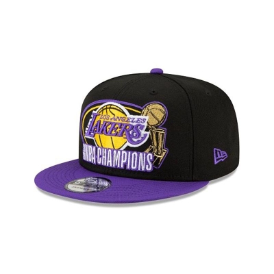 Purple Los Angeles Lakers Hat - New Era NBA 17x Champs 9FIFTY Snapback Caps USA8326904